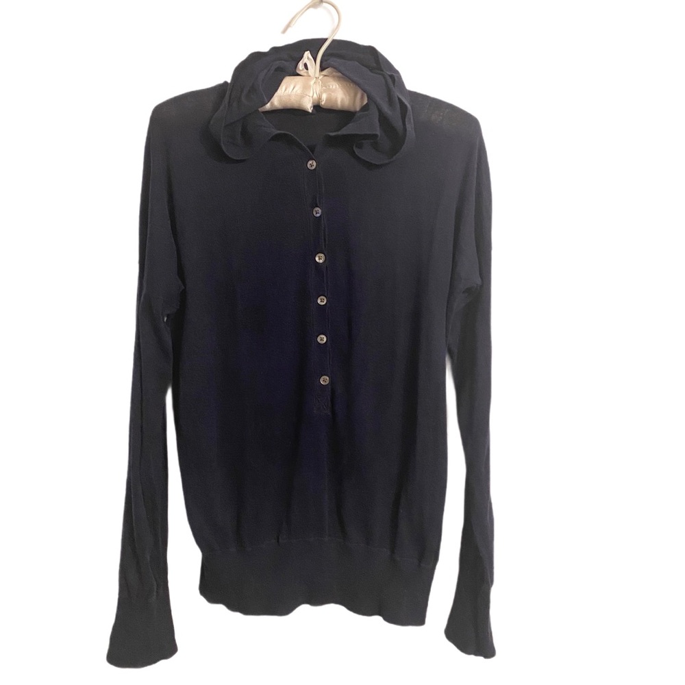 GAP Navy Blue Women's Lightweight Sweater Hoodie Size L